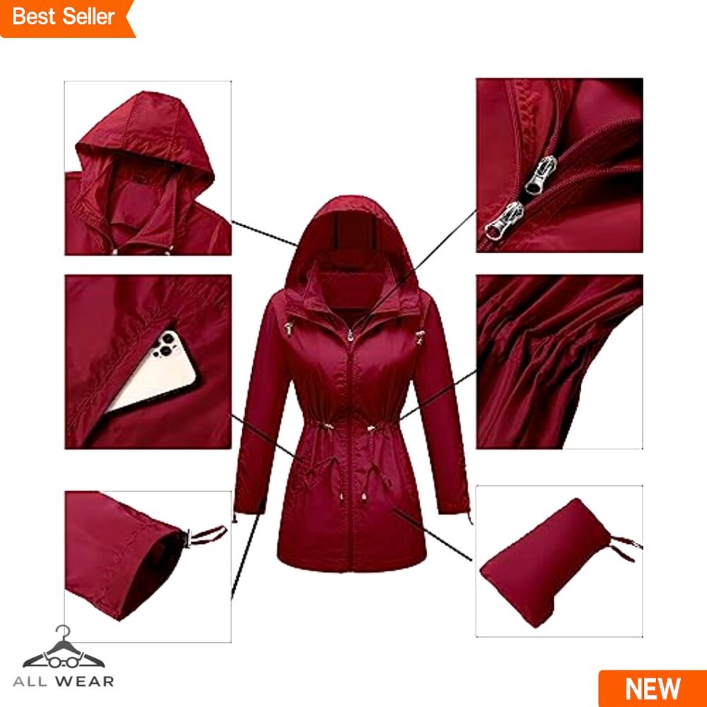 Waterproof Packable Raincoat Lightweight Hooded T… - image 5